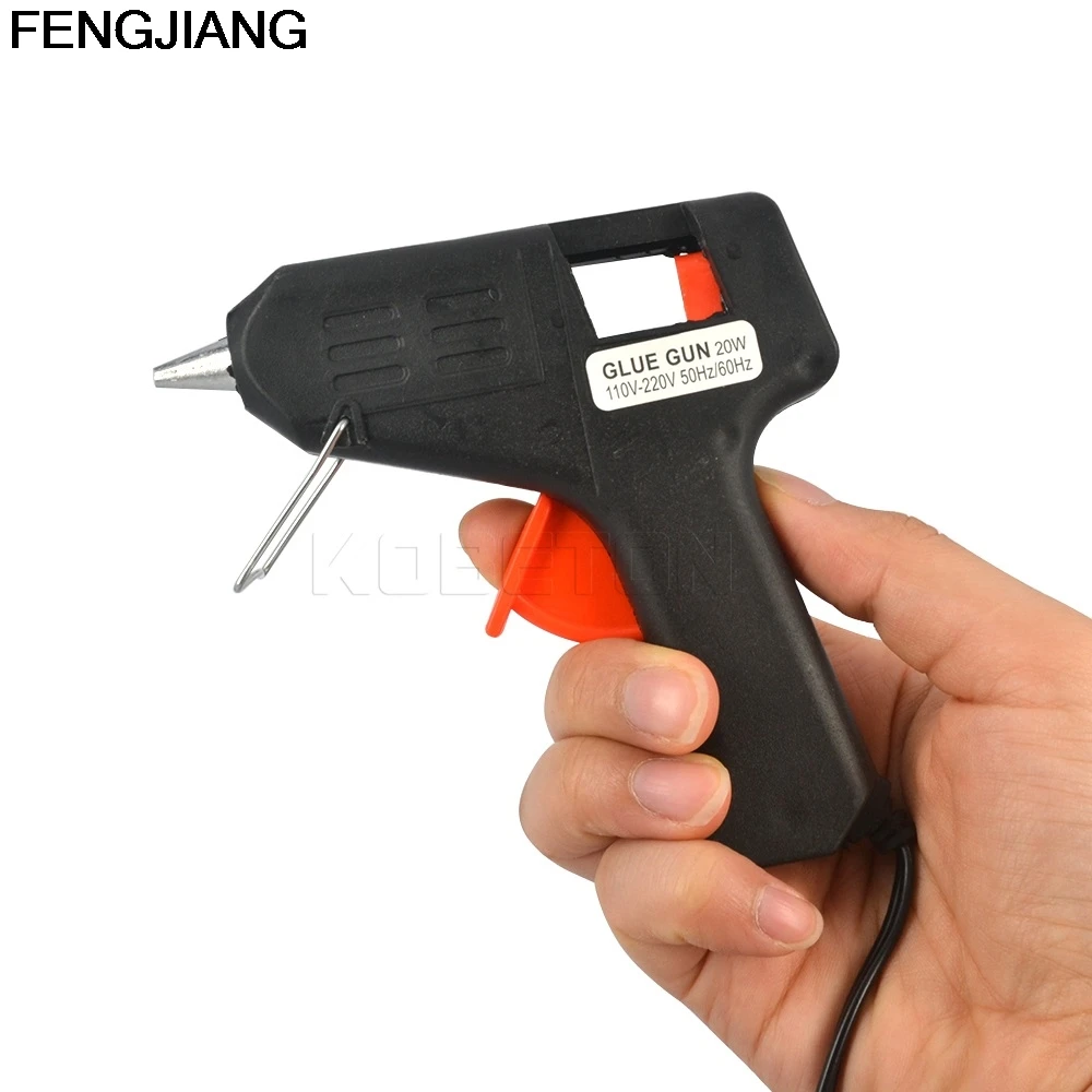 1PCS Hot-melt Electric Heating Hot Melt Glue Gun Sticks Trigger Repair Heat Art Repair Tool 20W EU US Plug