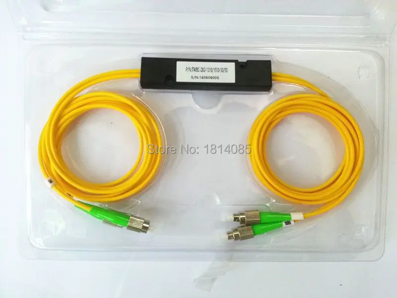 

Hot Sale 10 pieces/lot 3.0mm 2x2 50:50 Coupling ratio SM Dual Window Fiber optic Splitter with FC/APC FBT2x2Splitter