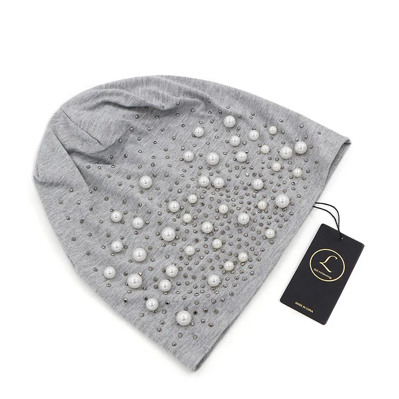 GZHilovingL News Womens Diamonds Hats Autumn Winter Spring Preals Womens Beanies Hats Soft Casual Polyester Slouch Beanies Hats