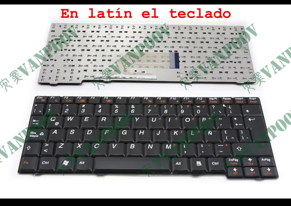 New Notebook Laptop Keyboard FOR Lenovo IdeaPad S11 S10-2 S10-2C S10-3C Black Latin (LA) Version - 25-008939, V103IBAK1-LA