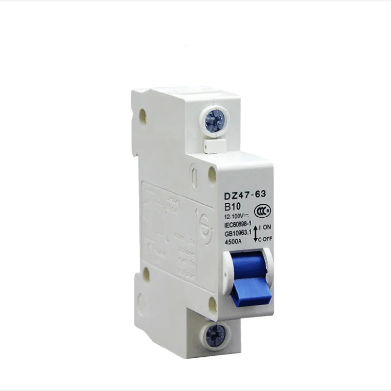 DC MCB Mini  Circuit Breaker DC12V-110V  Air Switch Overload Protecto1P 2P 10A 16A 20A 25A 32A 40A 50A 63A