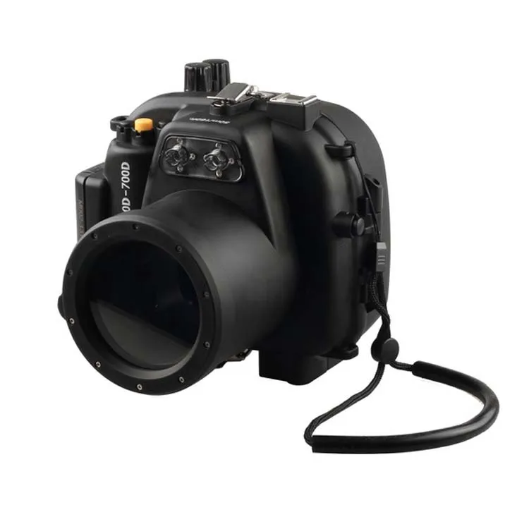 Meikon 40M 130FT Unterwasser Wasserdichte Gehäuse Fall für Canon EOS 650D 700D ( Rebel T4i/T5i) Kamera