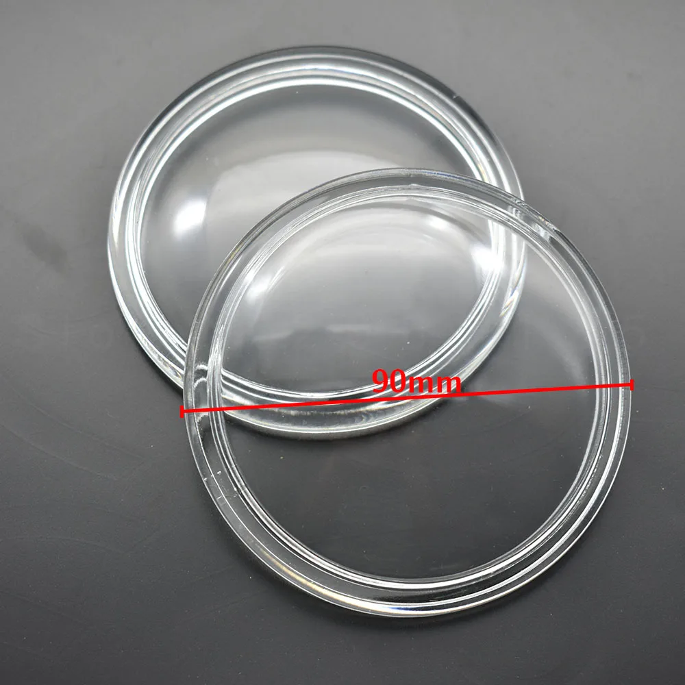 2pcs Round Diameter 90mm Fog Lights Lamps Anti-fog Glass Tempered Glass For Nissan Quest Vampira Rogue Presage Tiida Versa NV200