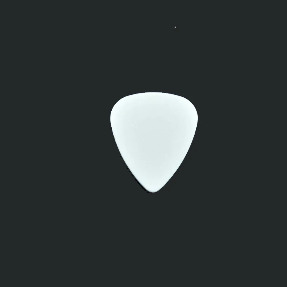 100pcs/lot Celluloid Classic 351 Guitar Picks Solid White 0.46mm 0.71mm 0.96mm 1.5mm