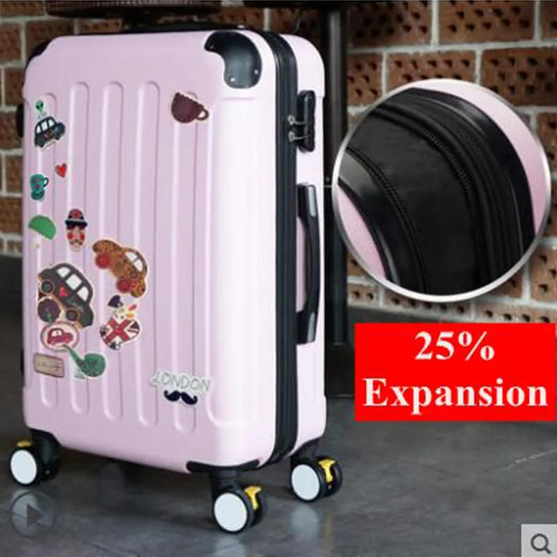 High Quality Rolling Luggage Spinner Suitcases on Wheels Extension Carry-on Trolley Case 20/22/24/26 inch Suitcase Travel Bag