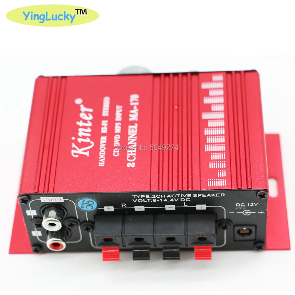 Arcade amplifier MA-170 12V 2 channels LED Mini HIFI Stereo Amplifier for Arcade JAMMA MAME Machine Cabinets