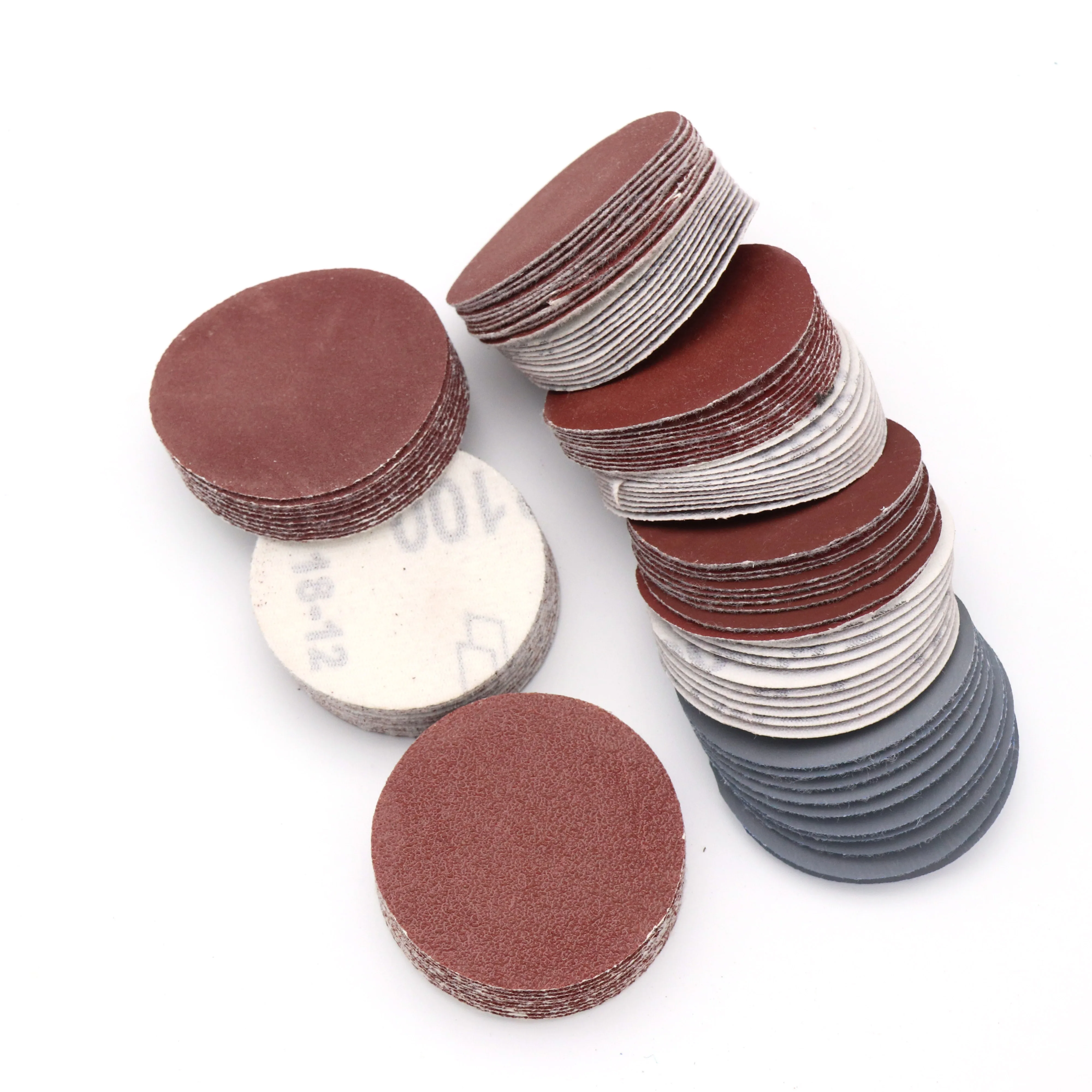 100Pcs 2นิ้ว80-3000 Grit รอบ Self Adhesive กระดาษทรายแผ่นทรายขัดสำหรับ Sander grits เครื่องมือขัด