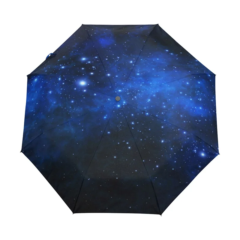 Galaxy Space Universe Nebula Cloud Custom Foldable Men Rain Umbrella Folding Travel Male Umbrella Rainy Windproof Parapluie