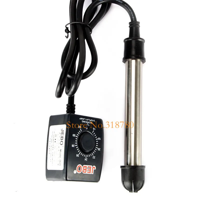 JEBO 300W 200W 100W Adjustable Automatic Aquarium SUBMERSIBLE Heater Stainless Steel Fish Tank Water Heater Thermostat