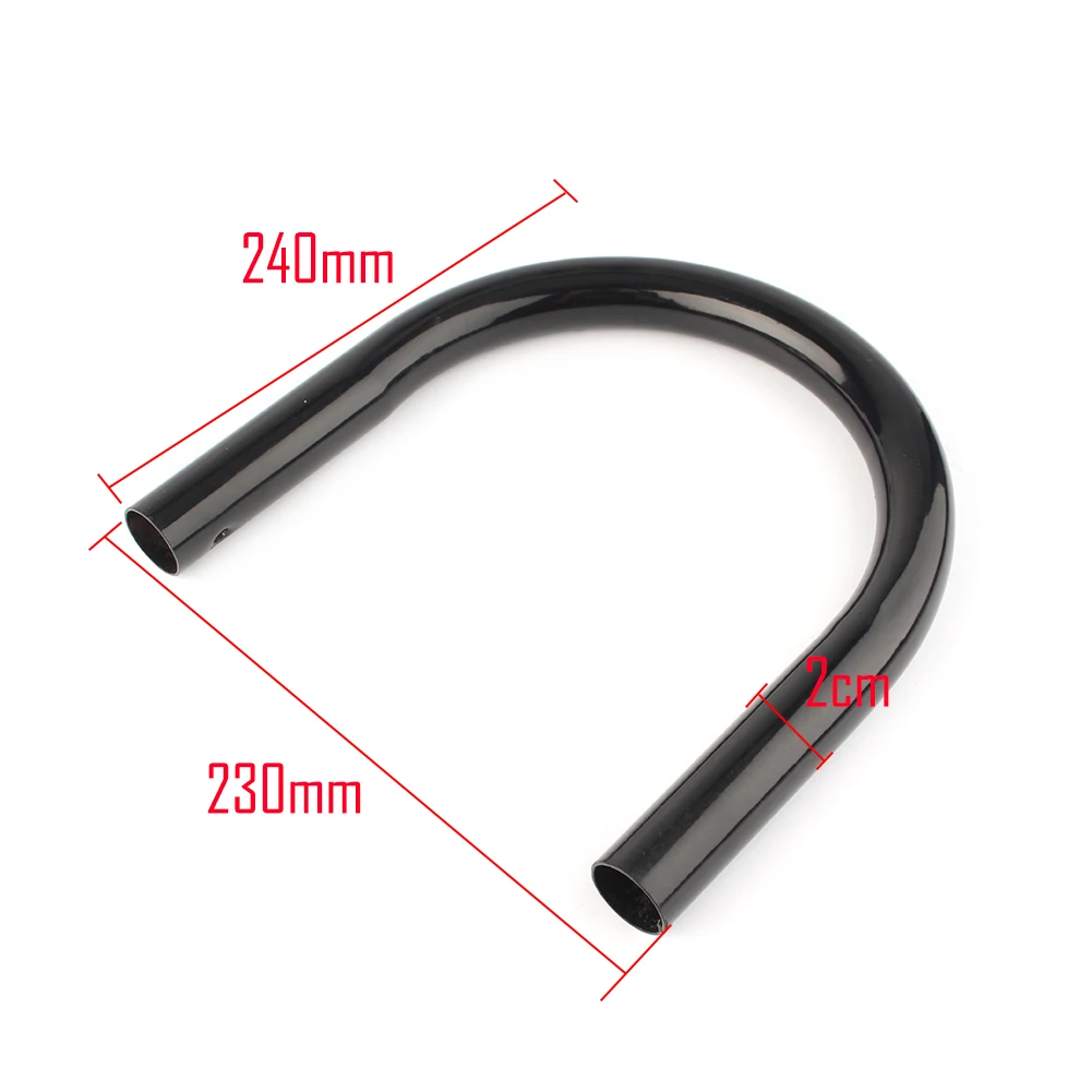 230mm Cafe Racer Seat Frame Hoop Loop End Brat For Yamaha XS 750 850 Honda Motorcycle Accessories Black