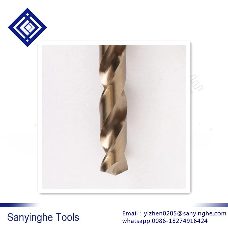 10Pcs/set Straight Shank Twist Drill Bits M42 Stainless steel  Twist Drill Bits containing Cobalt 7.1mm-13mm