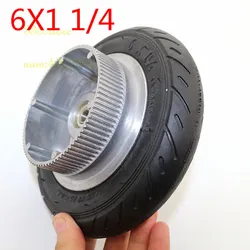 150MM Wheel Aluminium Hub 6x1 1/4 tyre wheel  Inner Tube Electric Scooter 6 Inch Pneumatic Tire Electric scooter belt size