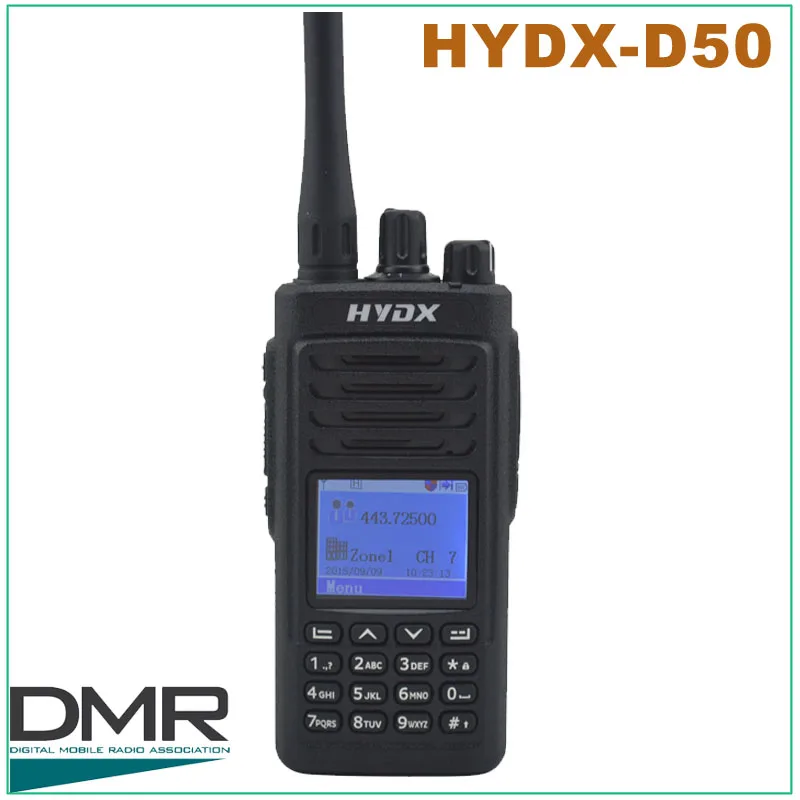 

New Arrival HYDX D50 UHF 400-470MHz DMR Digital Portable Two-way Radio DMR Radio station 10km walkie talkie