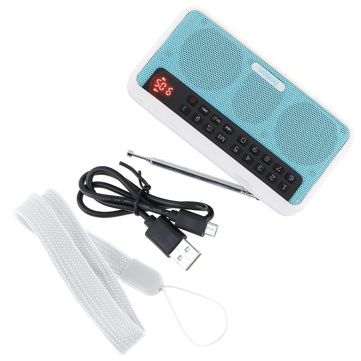 Rolton E500 6 واط سماعة لاسلكية محمولة الرقمية راديو FM HiFi ستيريو TF مشغل موسيقى مع شاشة LED للكمبيوتر/الهاتف