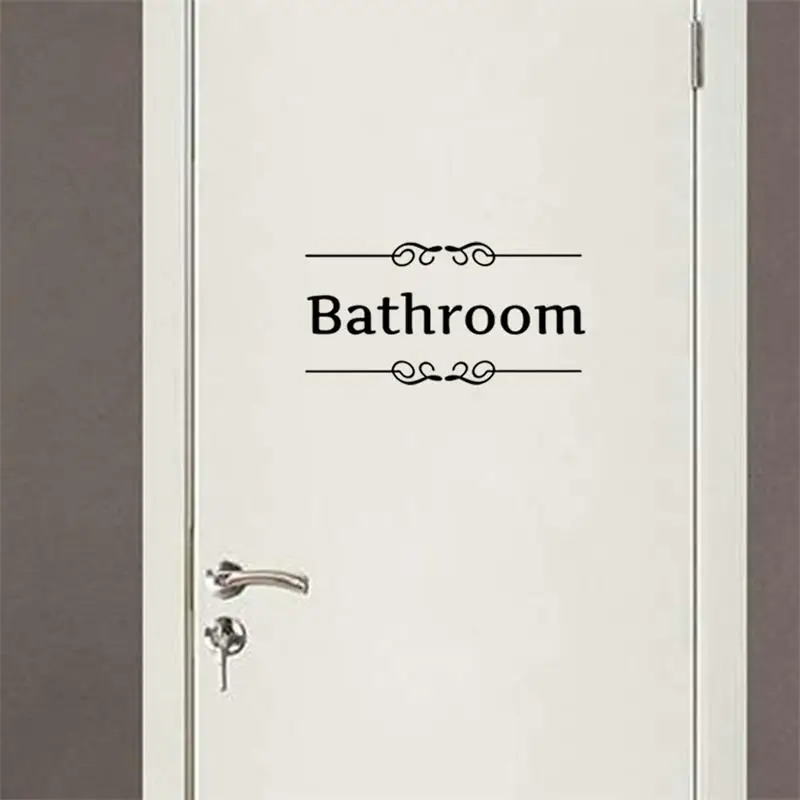 Free Shipping bathroom shower room door Entrance Sign stickers decoration wall decals For Shop Office Home Cafe Hotel