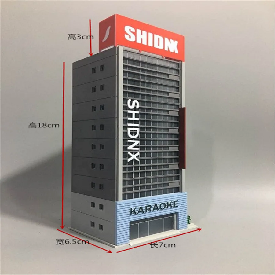 N Ratio 1/150 160 Architectural Scene Model Modern Office Building Hard Plastic Assembly Model