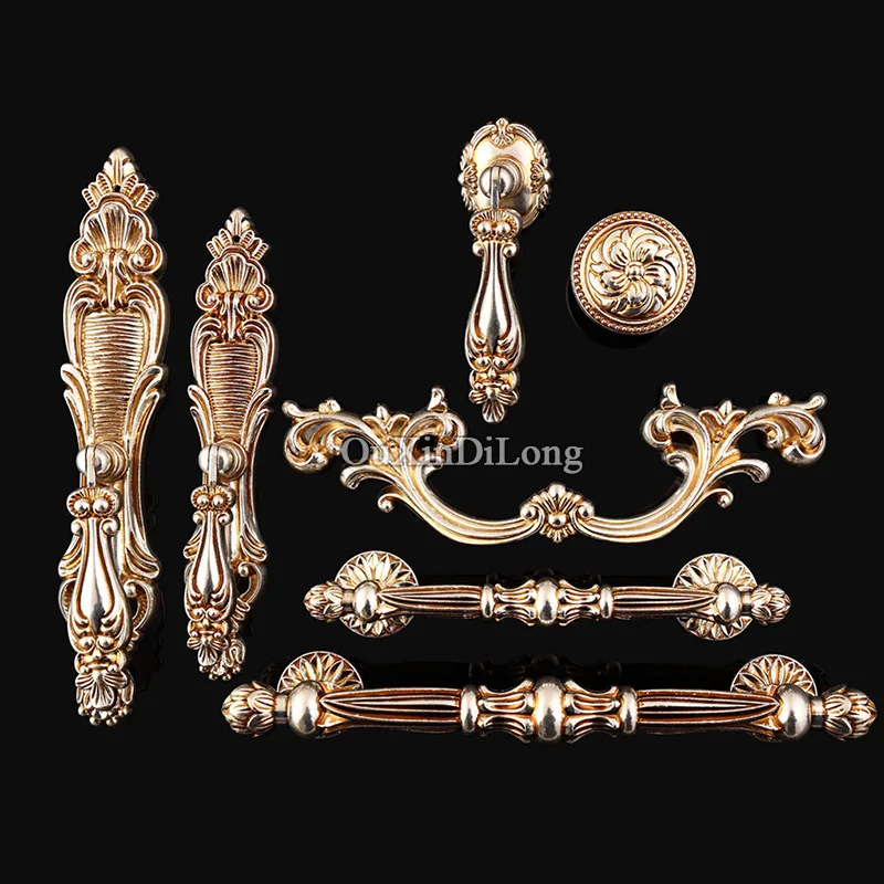 

High Quality 10PCS Retro Door Handles European Antique Furniture Handles Cupboard Drawer Pulls Kitchen Cabinet Handles & Knobs