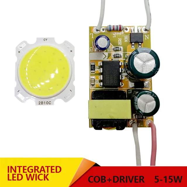 

3W 5W 7W 10W 12W 15W COB LED +driver power supply built-in constant current Lighting 85-265V Output 300mA Transformer