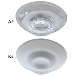 Soap Dish Round Glass Storage Box Clear Holder Accessories For Shower Bathroom Hotel