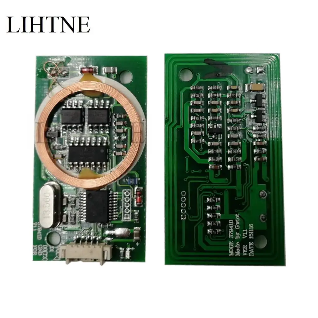 

5V Embedded Dual Frequency RFID Card Reader Module EM ID 125Khz IC 13.56Mhz IC ISO14443A Wg26 Wg34 Uart