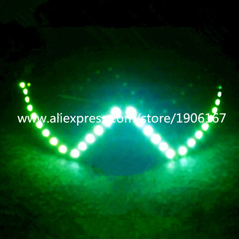 

Fashion LED Glasses Luminous Illuminate Light Glasses For Event Party Supplies Bar DJ Christmas Halloween Dance Wear