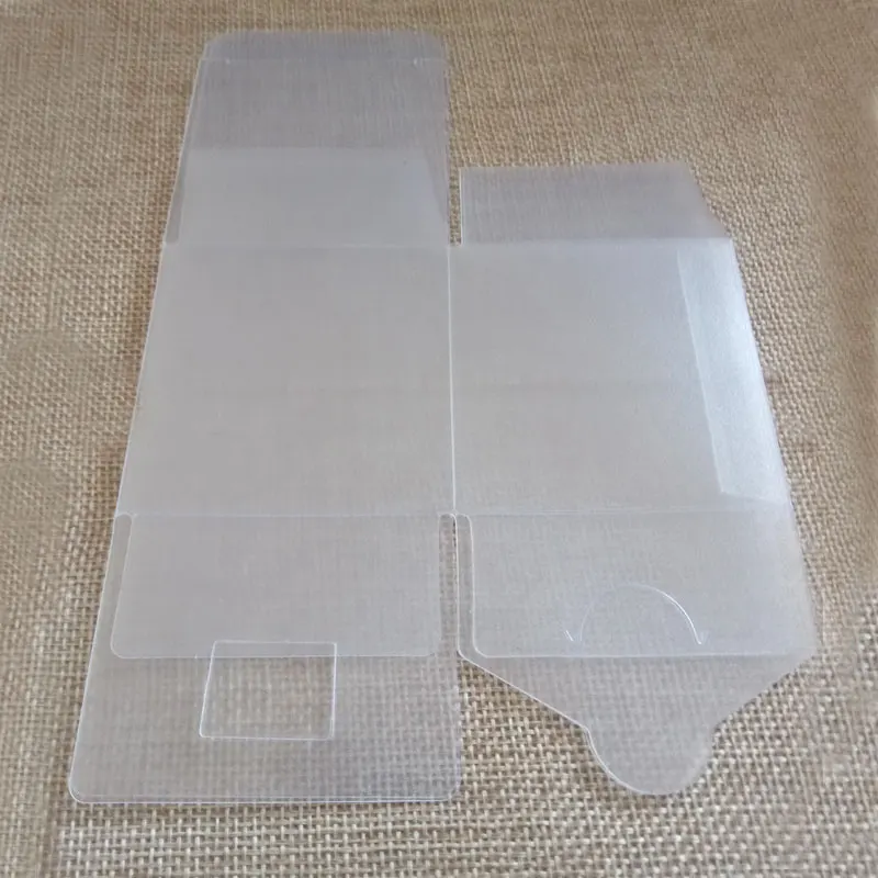 500pcs 7x7x7cm Scrub Jewelry Gift Box Clear Boxes Plastic Box Transparent Storage Pvc Boxes Packaging Display Pvc Boxen For Wed