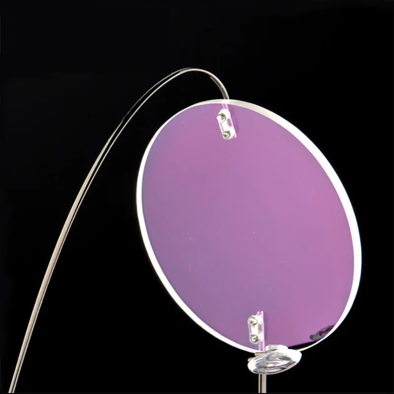 Round Rimless Eyeglasses Frame Optical Alloy Prescription Eyewear Glasses Frame for Men and Women Eye Glasses