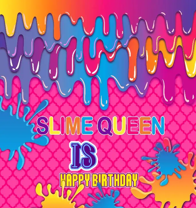 

custom Slime Colorful Candy Bar photography backgrounds High quality Computer print birthday backdrop