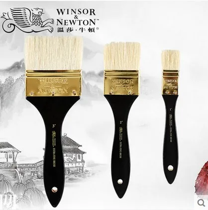 WINSOR&NEWTON  Bristle  Brushes  Extra fine Oil and Acrylic paint  painter artist special paintbrush Wooden handle