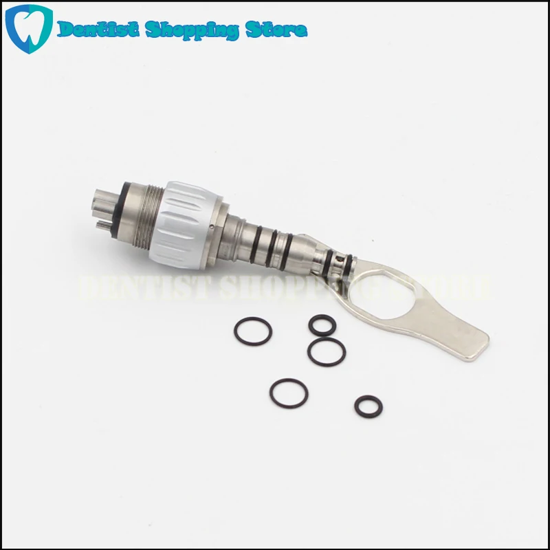 

1 PCS 4 Hole Dental Handpiece Equipment Quick Coupling Dental Coupler Four Hole For KV Handpiece Dentist Tools