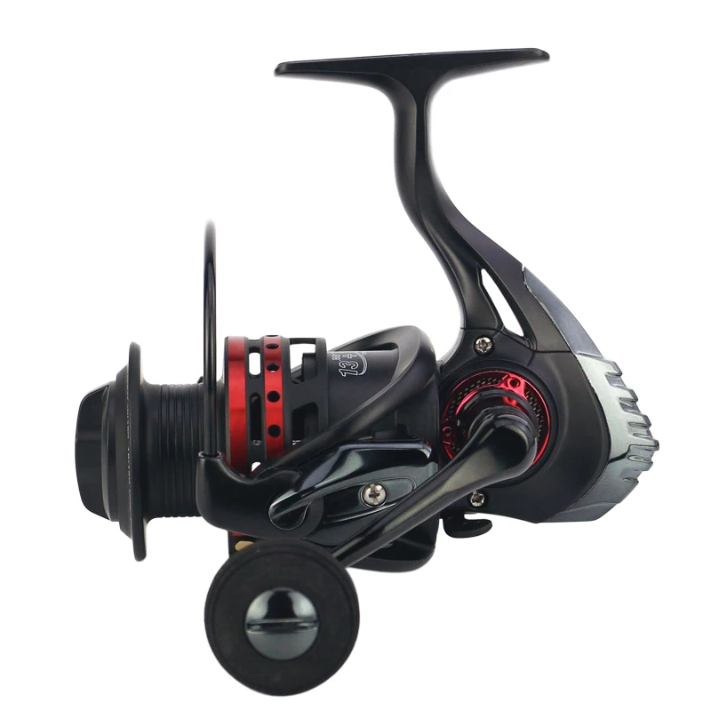 YUMOSHI Spinning Fishing Reel 1000 2000 3000 4000 13+1BB 5.5:1 EVA Handle Spinning Wheel Salt Water Fishing Carretilha De Pesca