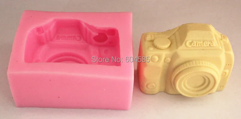 camera 3D handmade soap molds silicone baking tools kitchen accessories cake molds decorations Sugarcraft  FM252