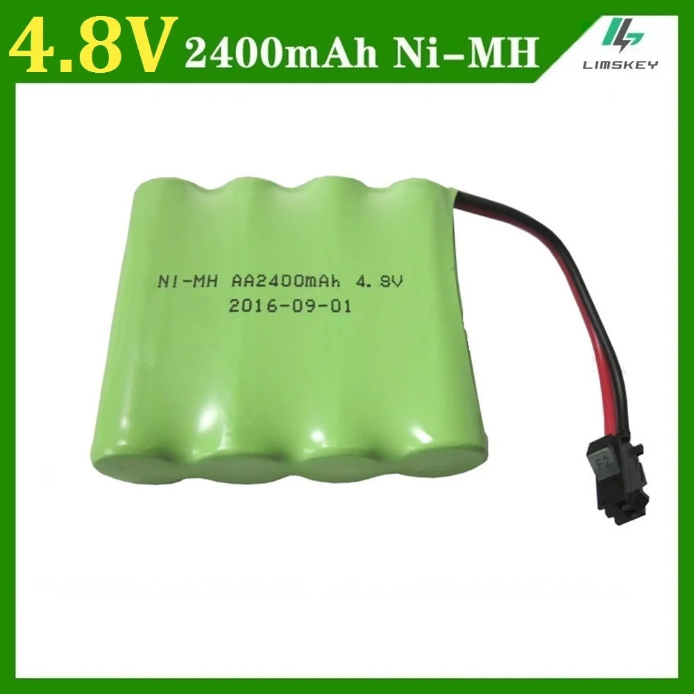 Juguete de Control remoto de 4,8 V y 2400mAh, iluminación eléctrica, instalaciones de seguridad, batería 4 * AA NI-MH, Juguetes RC, grupo de baterías