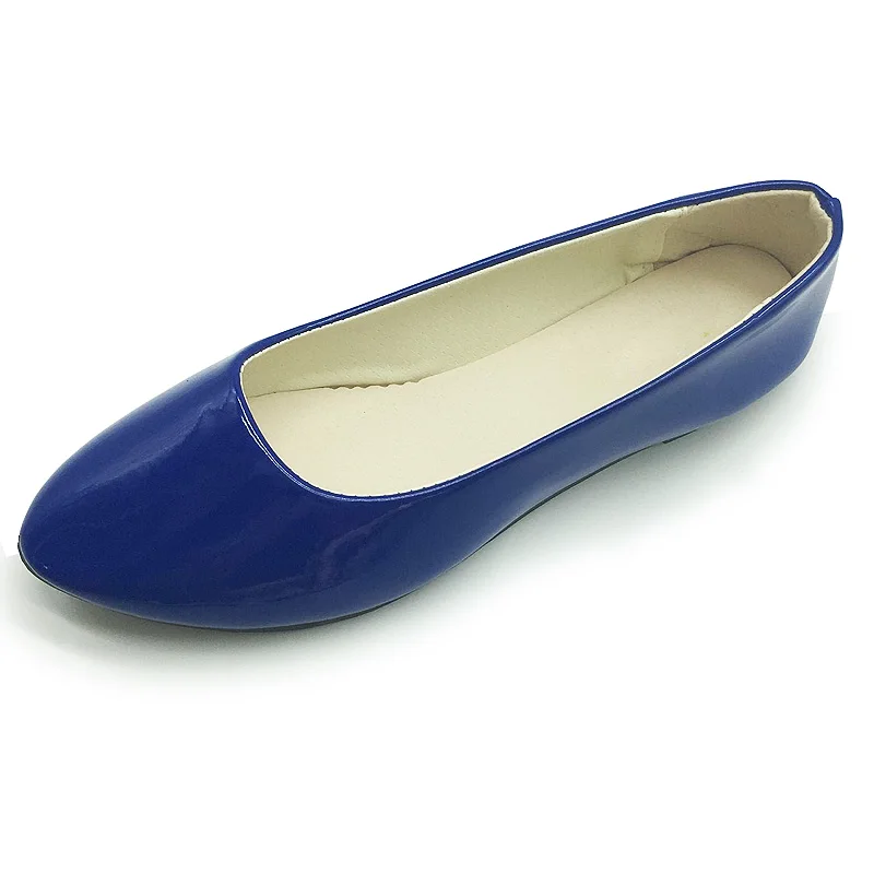 Di Colore della caramella Mocassini Delle Signore di Estate Scarpe Basse Scarpe di Pelle Verniciata Delle Donne Confortevoli Appartamenti Slip On