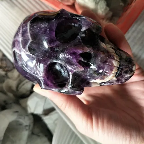 

1000g Dream amethyst crystal skull