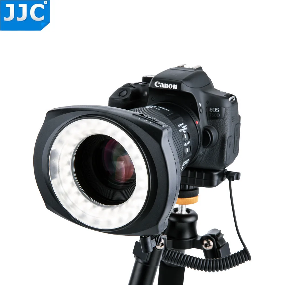 JJC DSLR Camera Flash Video Speedlite Inside/Outside Half/Whole LED Macro Ring Light for NIKON/CANON/SONY/Olymous/Panasonic