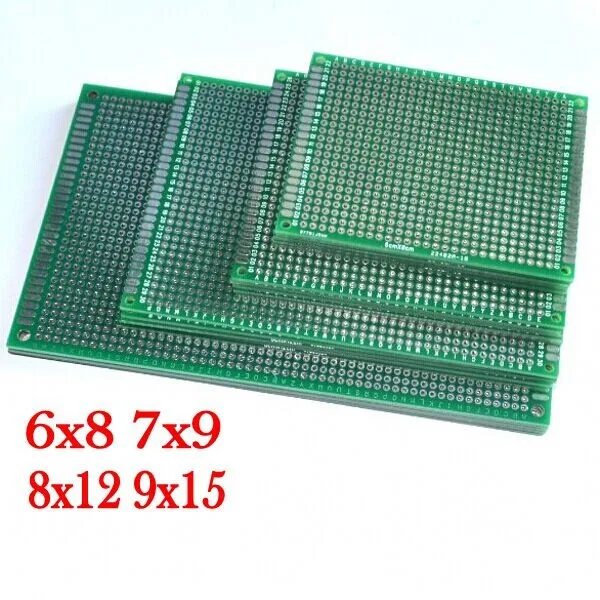 4pcs 6x8 7x9 8x12 9x15 cm 6*8 7*9 8*12 9*15cm double Side Copper prototype pcb Universal Board