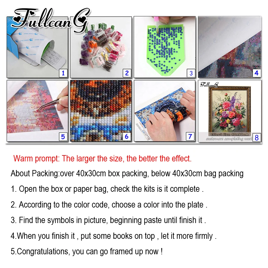 FULLCANG Full Square/Round Drill 5d Diy Diamond Painting Claude Monet Mozaik Embroidery Landscape Cross Stitch Craft Kit FC724