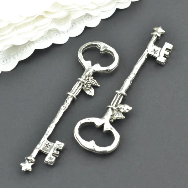 5Pcs metal key Charm Antique Tibetan Silver Pendant Jewelry Products Charms Diy Pendants For Necklace Bracelets  2236