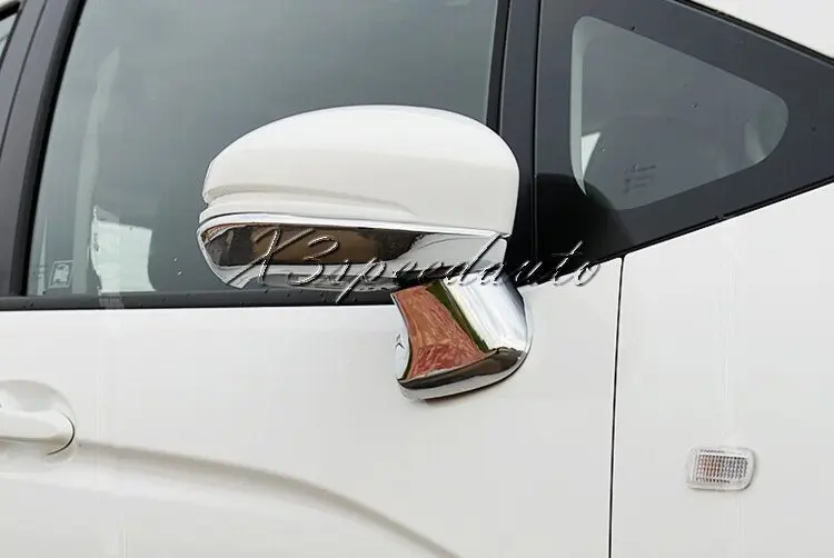 

Для Honda Fit/Jazz 2014, 15 боковых ламп + зеркальные наклейки для автомобиля, 4 шт., хромированный автомобильный Стайлинг, бесплатная доставка