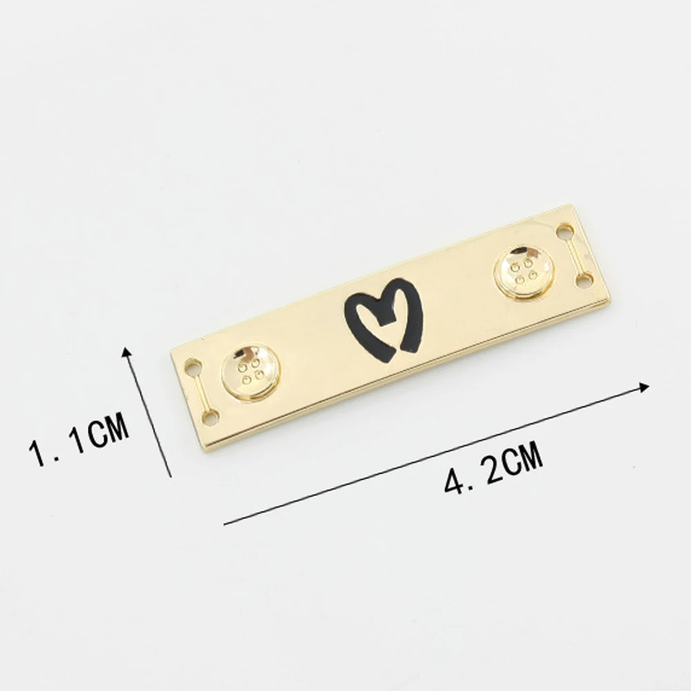 Custom Metal Labels For Needlework Customized Metal Tags With Own Logo For Clothes Tags Accessories Metal Logo Private Label