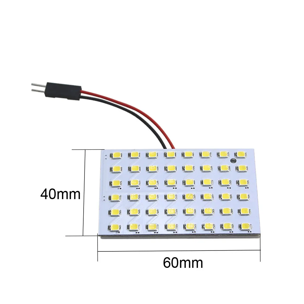 KEIN 50PCS 48SMD 2835 t10 led Warm White BA9S festoon T10 W5W T4W led car Panel Dome Lights 31 36 39 41 mm automotivo Lamp Bulb