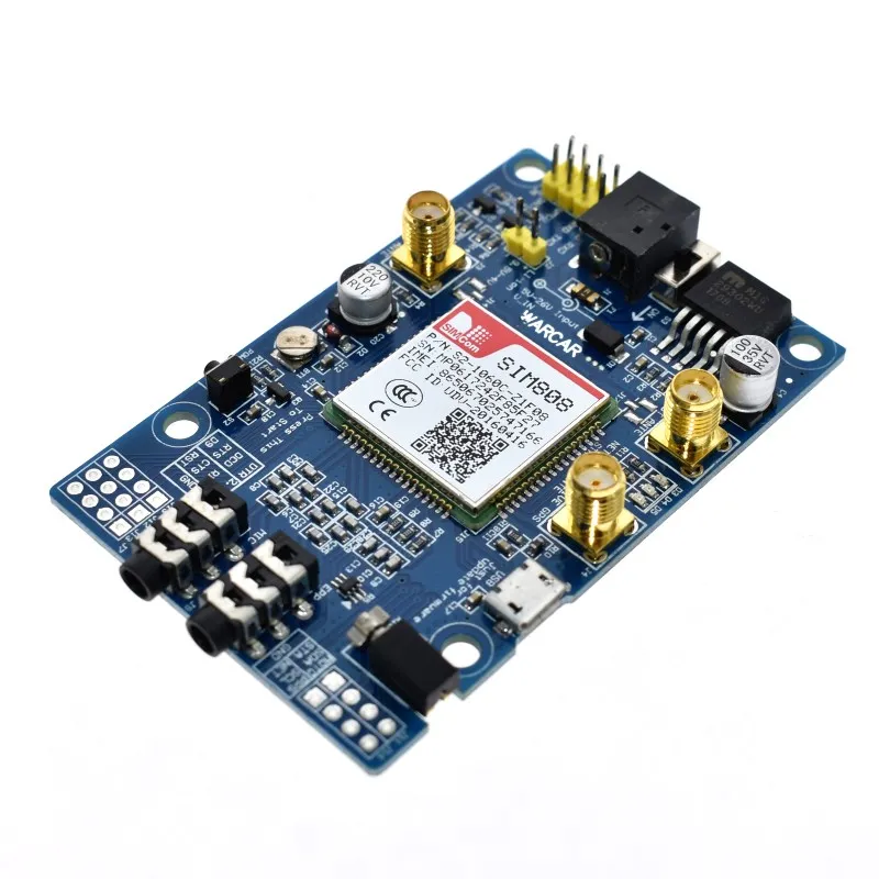 SIM808 Module GSM GPRS GPS Development Board IPX SMA with GPS Antenna Raspberry Pi Support 2G 3G 4G SIM Card