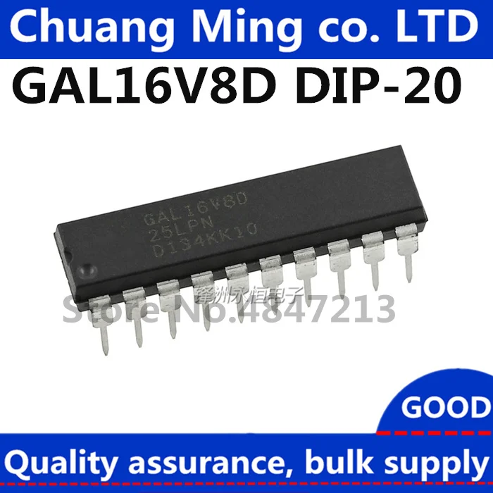 

GAL16V8D-25LP GAL16V8D-15LP GAL16V8D-25LPN GAL16V8D-15LPN GAL16V8D GAL16V8 DIP-20 In stock 50pcs/lots