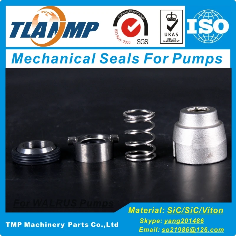 WALRUS-12 , WALRUS-16 Mechanical Seals for shaft Size 12/16mm WALRUS TPH 2T/4T/8T/12T,TPH2T3KS,TPH2T4KS,TPH4TKN,TPH4T3KS Pumps