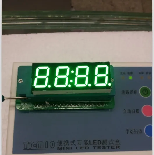 Free Ship Common cathode 0.56 inch digital tube Clock 4 bits digital tube led display 0.56inches Emerald digital tube green