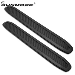 runmade Universal Carbon Car Corner Front Protector Guard Strip Crash Bar Rear Bumper Strip Trim Protection Guards Lip Deflector
