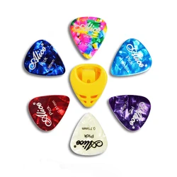 6pcs Alice Guitar Picks & 1 Plectro Titular Celuloid Picks Tuning Capotraste Mediador Caso Guitarra Acessórios