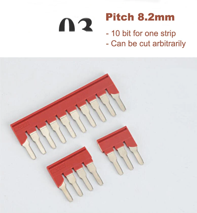 5Pcs FBS10-8 Frühling Terminal Zentrale Stecker Streifen ST-6 Din-schiene Terminals Block Plug-in Brücke Zentrum Kurze Verbindung bar – Detail 3