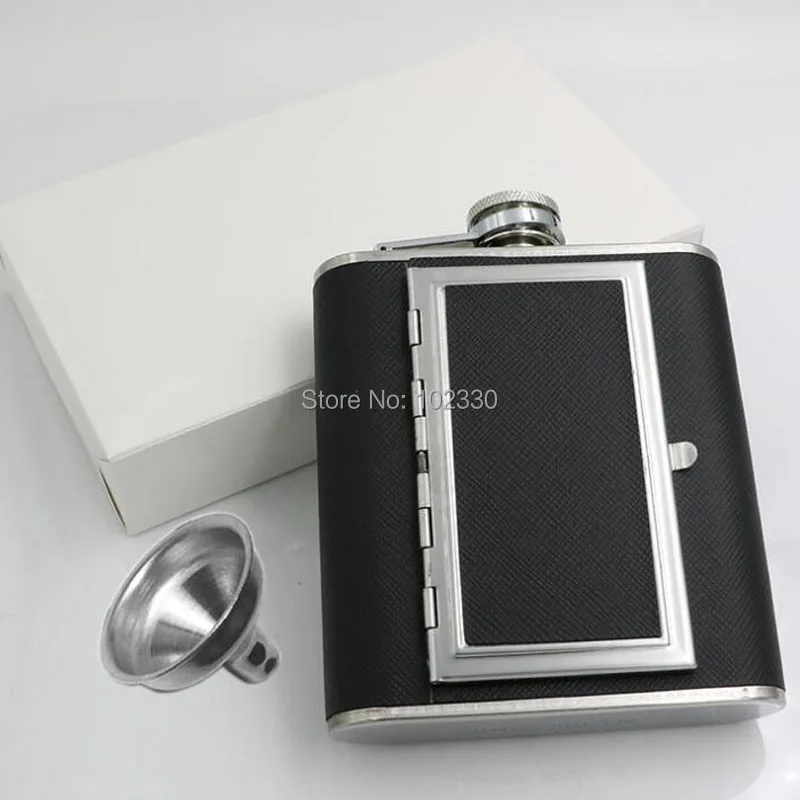 

10pcs Cigarette Case 5/6 OZ Stainless Steel Hip Flasks Wine Flagon Pot Liquor Alcohol Whiskey Bottle Drinkware